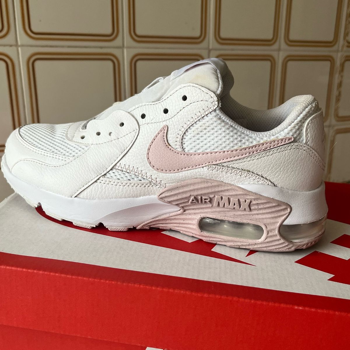 Tênis Nike Air Max Excee Branco/rosa | Tênis Feminino Nike Usado ...