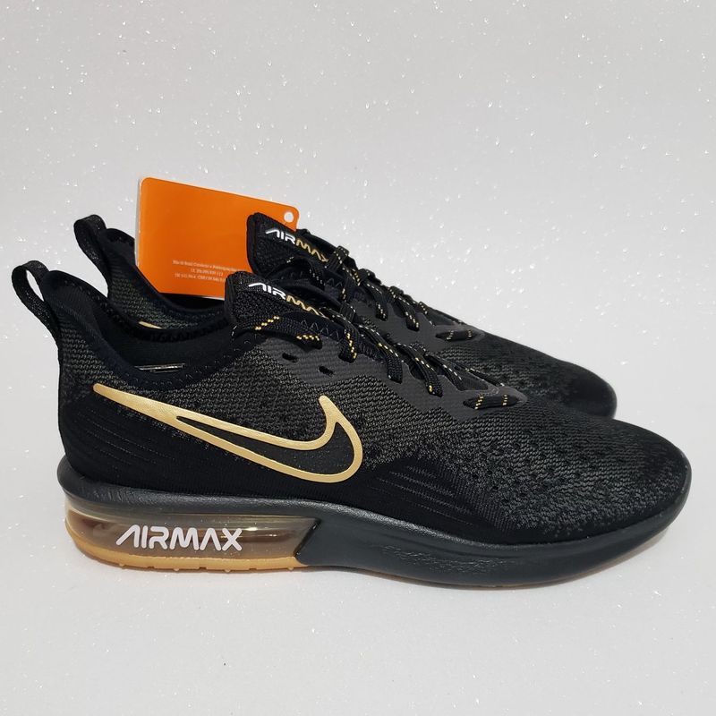 Nike sequent 4 sales black gold