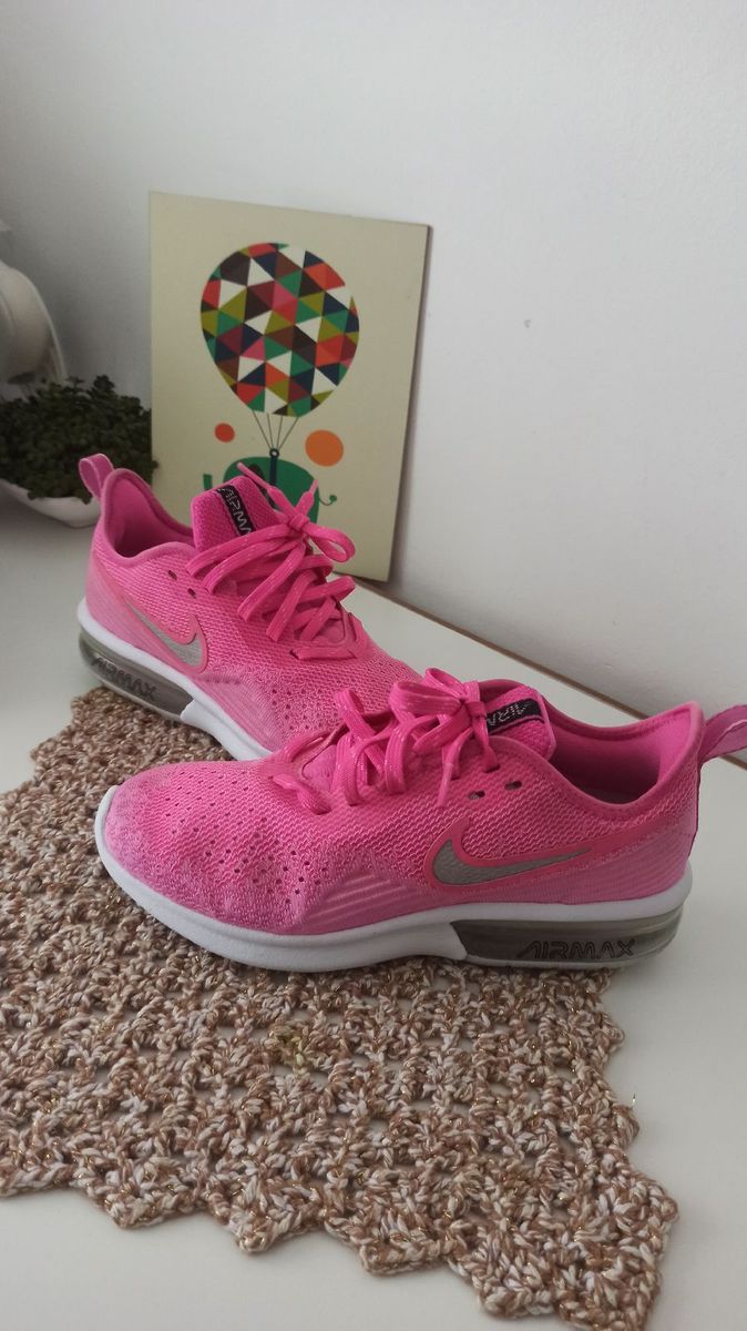 Nike air max sequent feminino rosa best sale