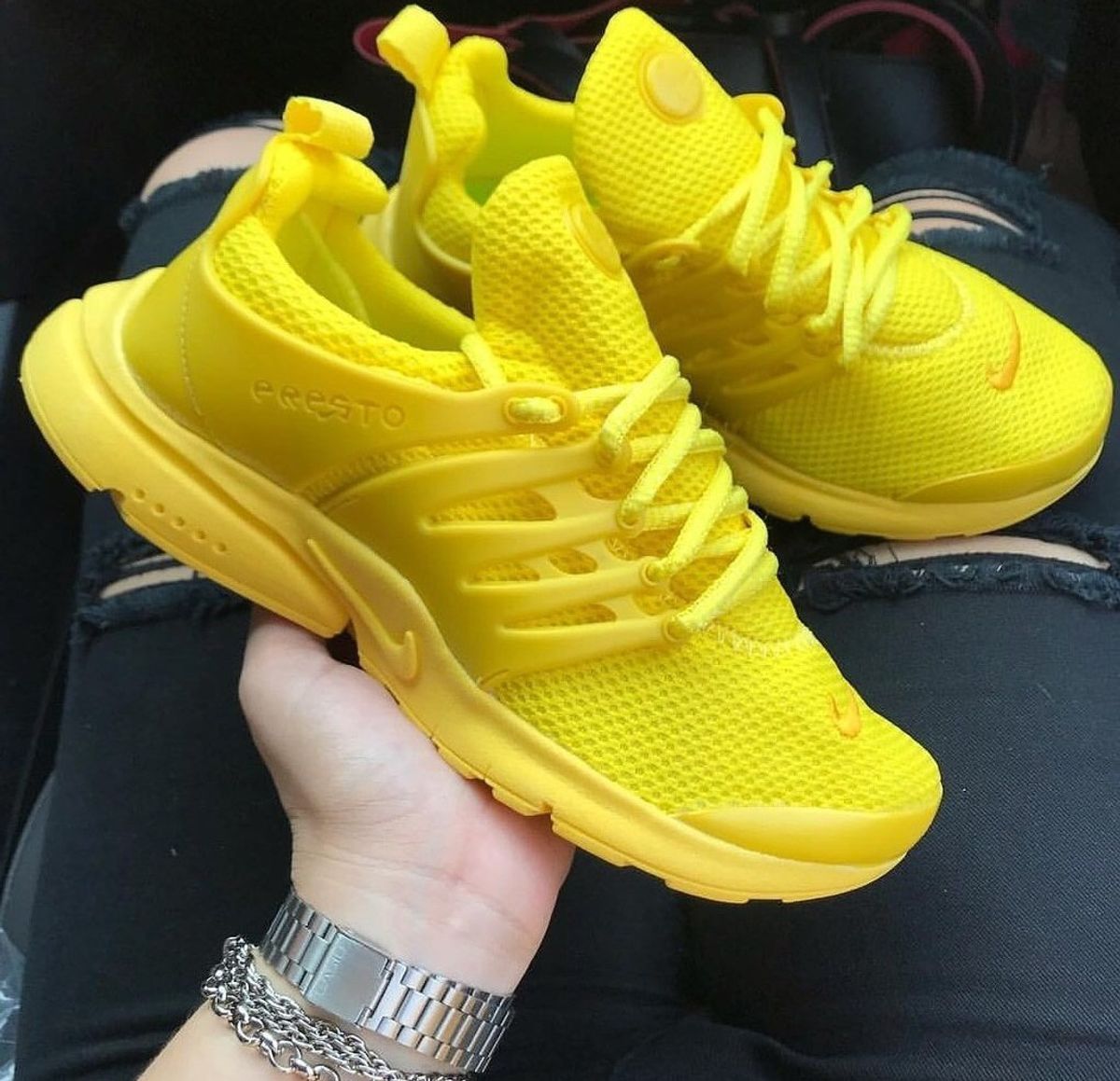 tênis nike feminino amarelo