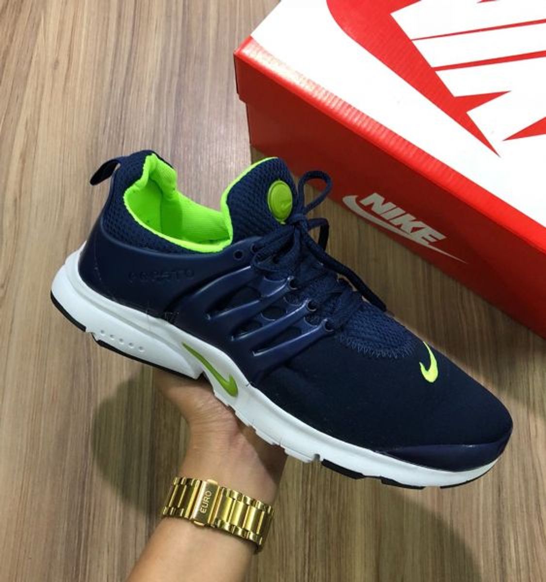 tenis nike air presto azul