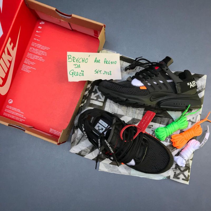 Off white presto store shoelaces