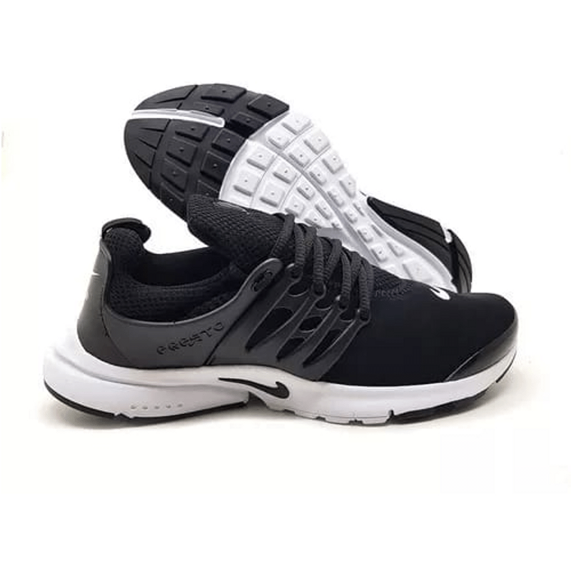 Nike air presto 2024 preto e branco