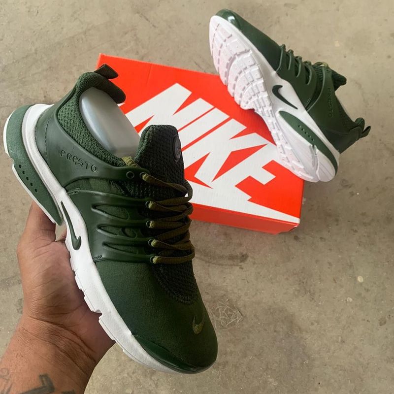 Nike air presto verde best sale militar feminino