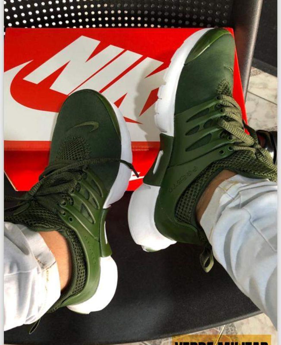 tênis nike air presto verde militar