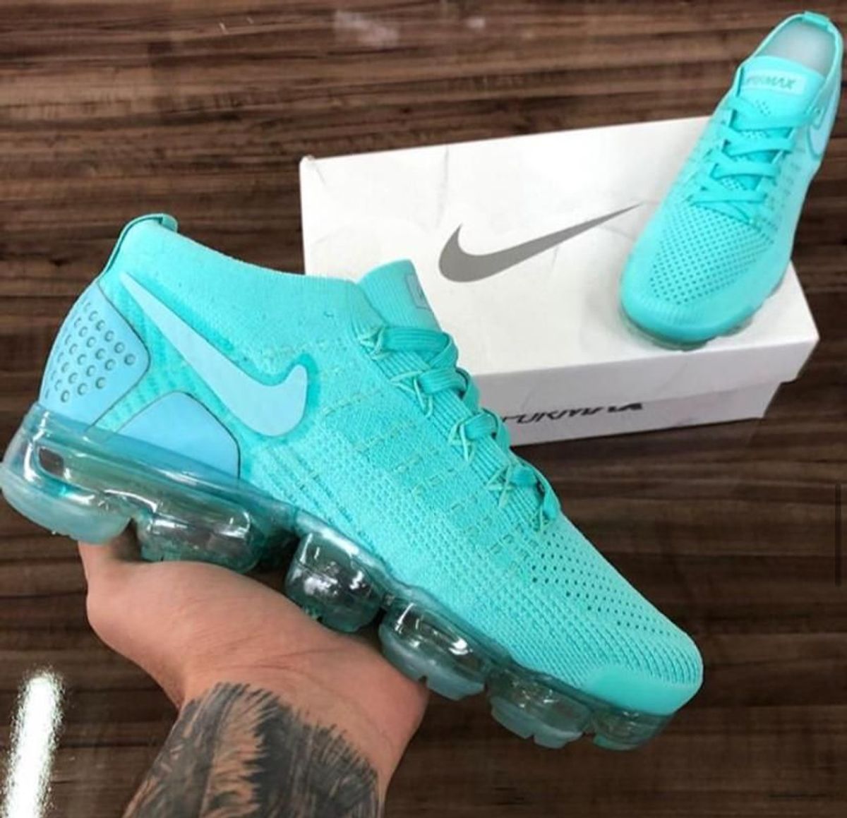 nike vapormax feminino azul bebe