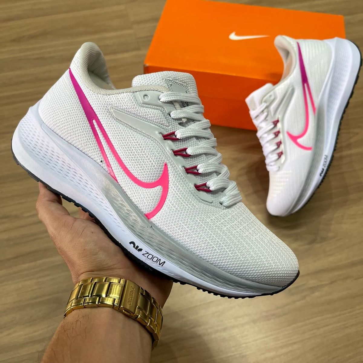 Nike fashion pegasus couro