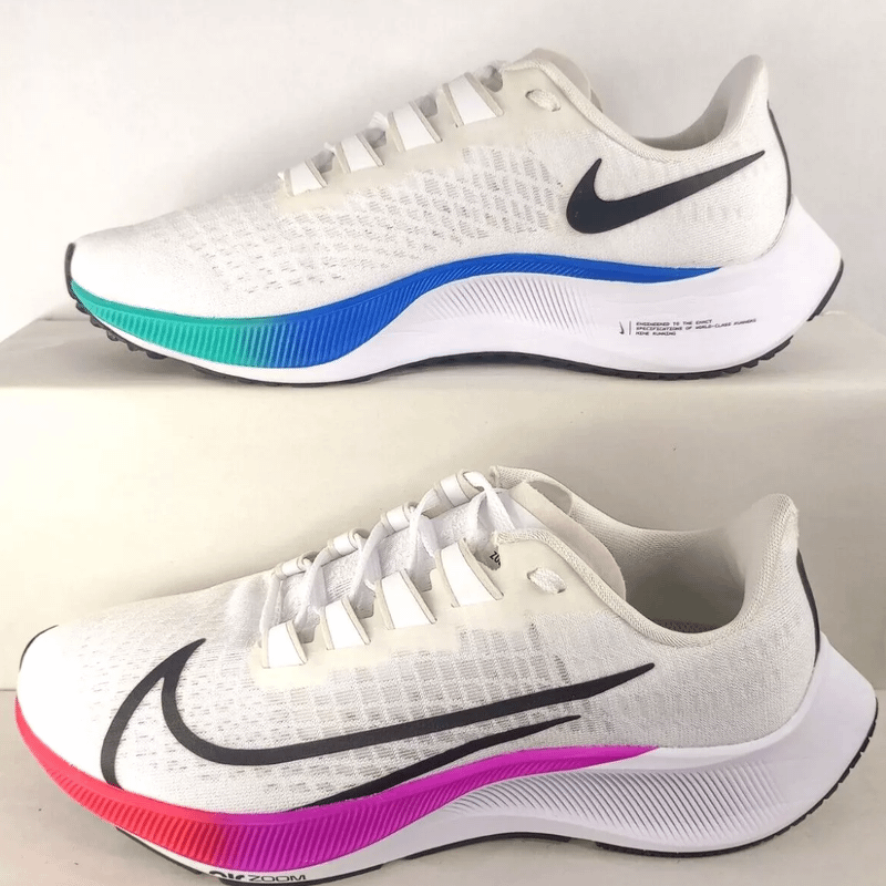 White and best sale rainbow nike