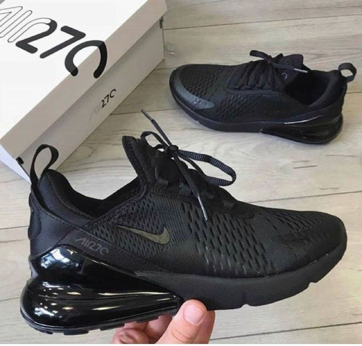 Tenis Nike Airmax 27c Preto Masculino Original Número 42 Tênis