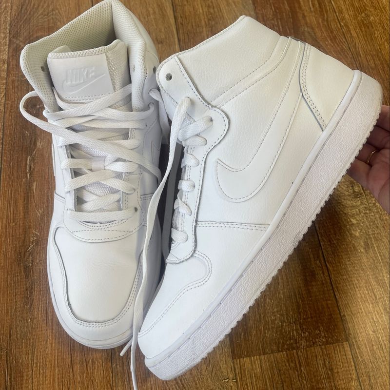 Ebernon Mid Nike Cano Longo Branco Nike Cano Alto Branco E Preto
