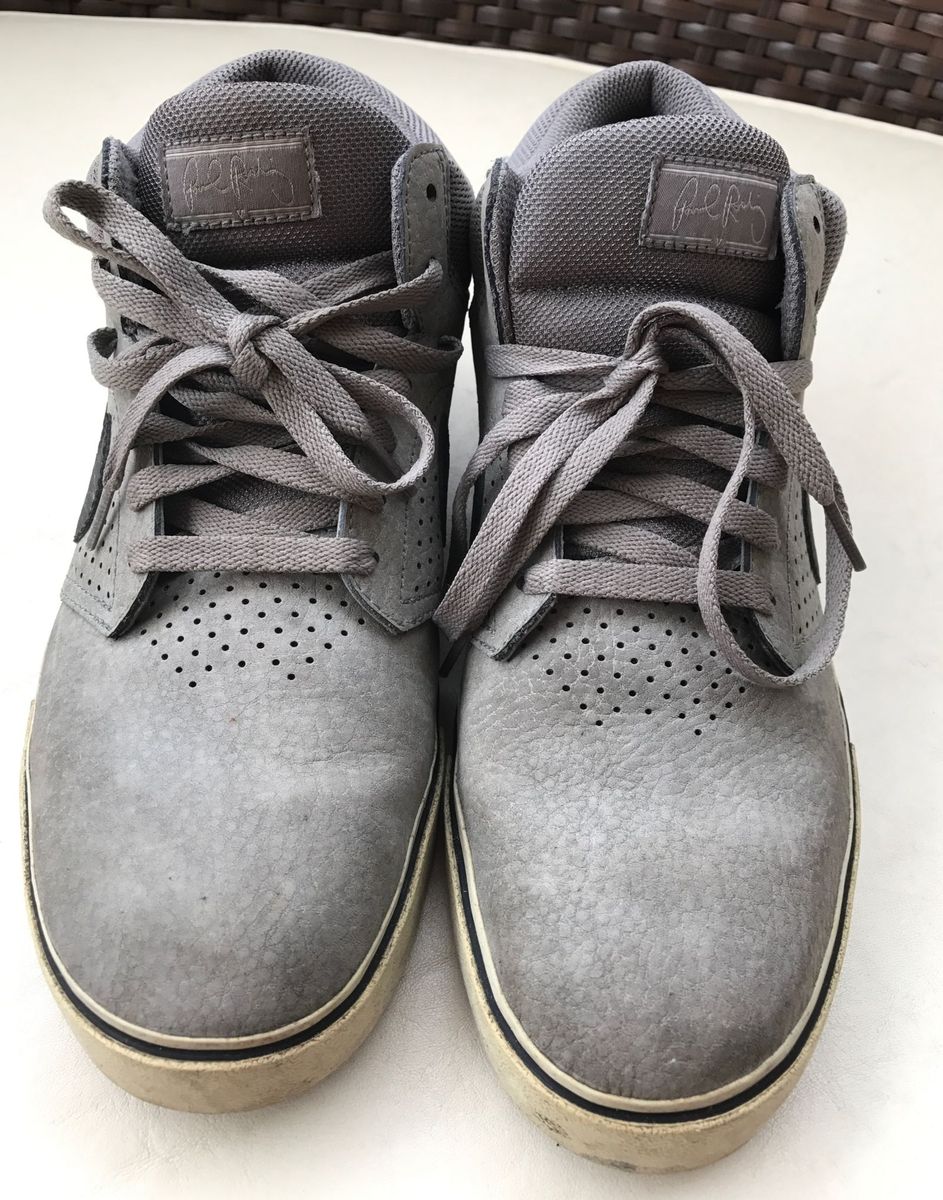 nike cano alto cinza