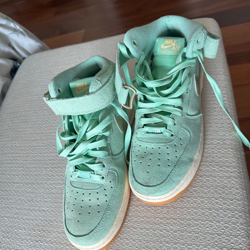 Tênis Nike Cano Alto Verde Camurça Tam 38,5 Tênis Feminino Nike