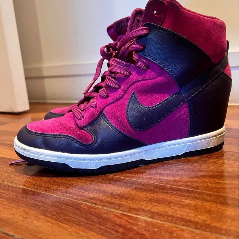 Tenis nike rosa e hot sale roxo