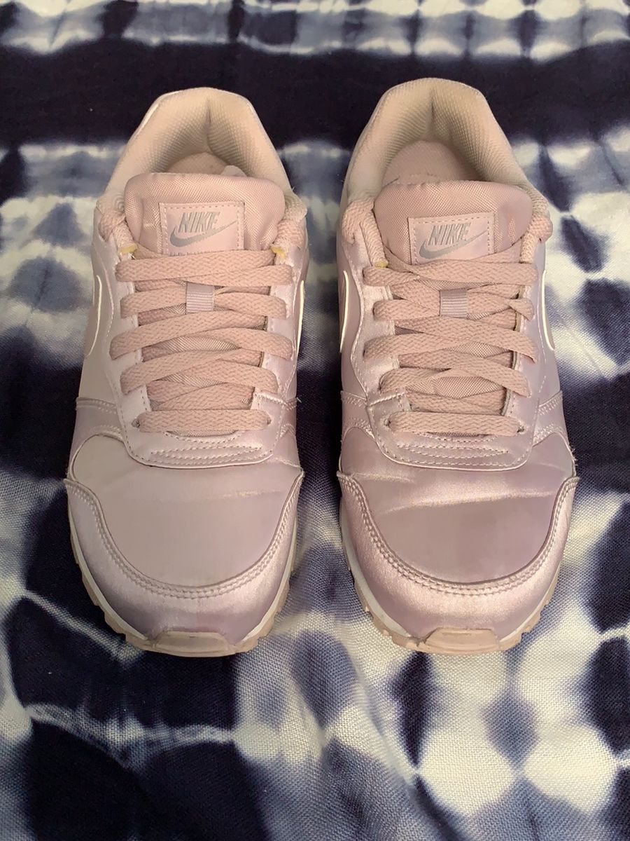 tenis nike cetim rosa