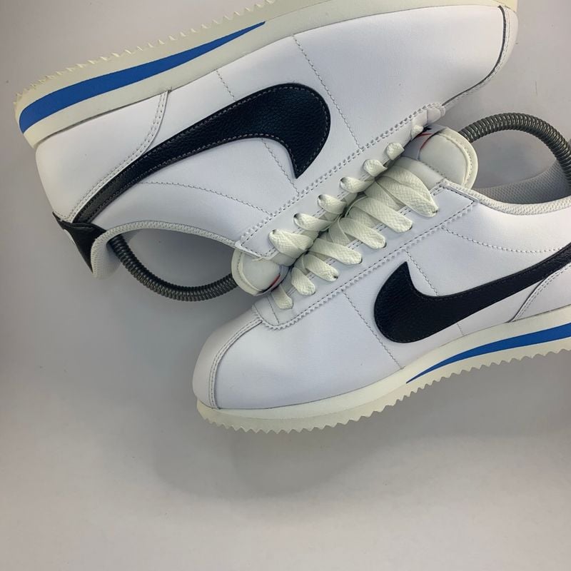 Fashion cortez white shoes