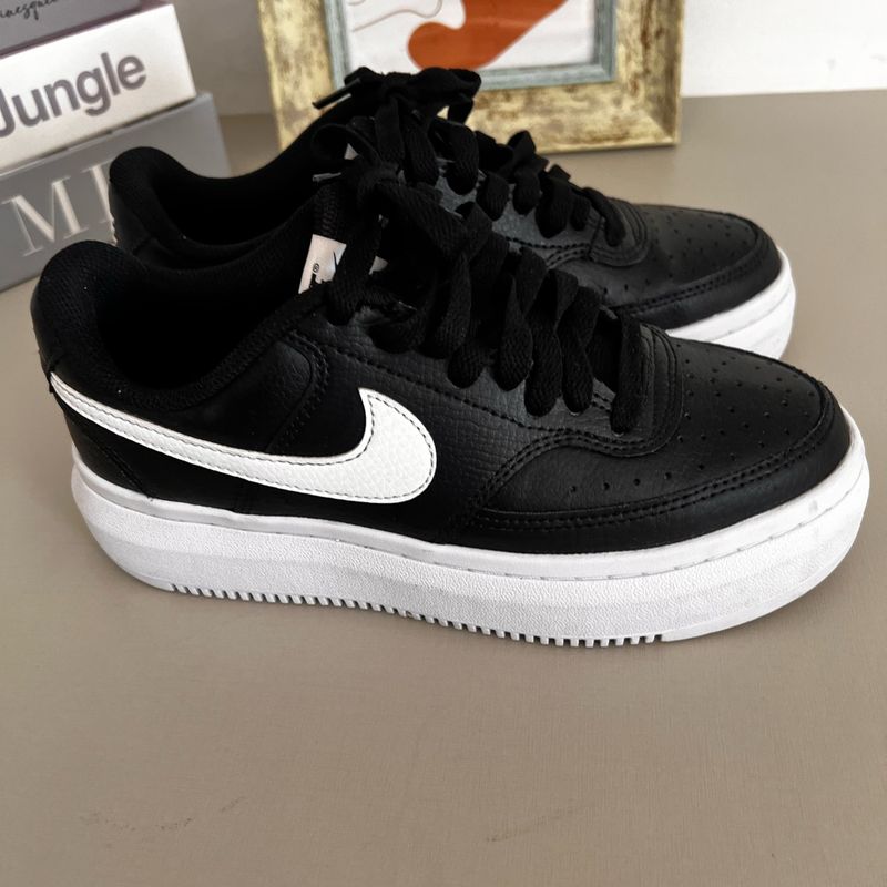 Tênis Nike Court Vision Alta Preto Feminino Usado Apenas 2x com
