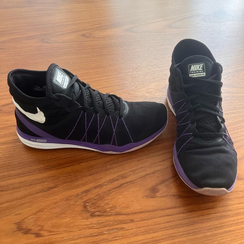 Tênis nike dual fusion best sale tr hit feminino preto