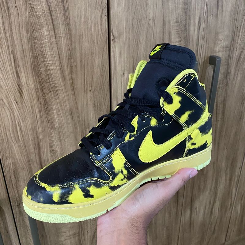 Tênis Nike Dunk High 1985 - Yellow Acid Wash | Tênis Masculino
