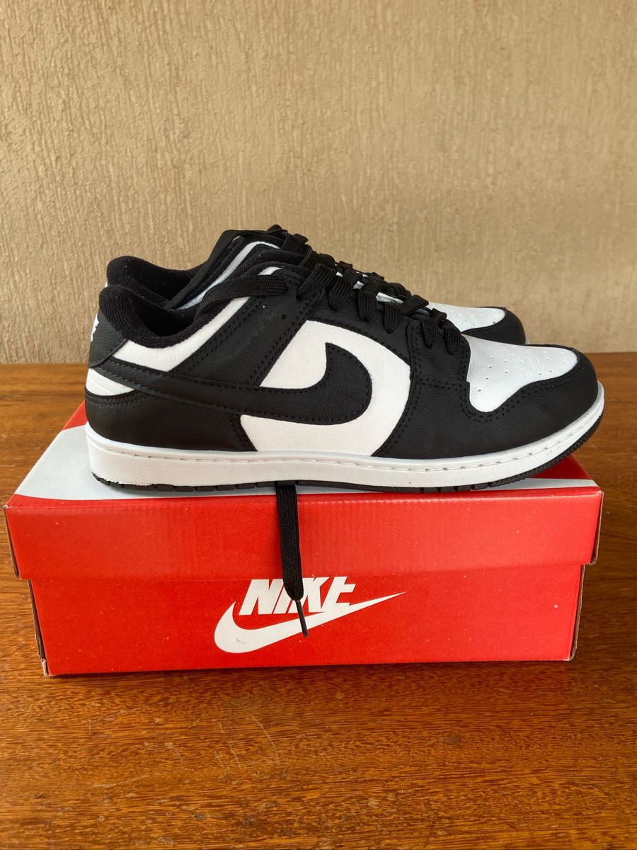 T Nis Nike Dunk Low Preto E Branco T Nis Masculino Nike Usado