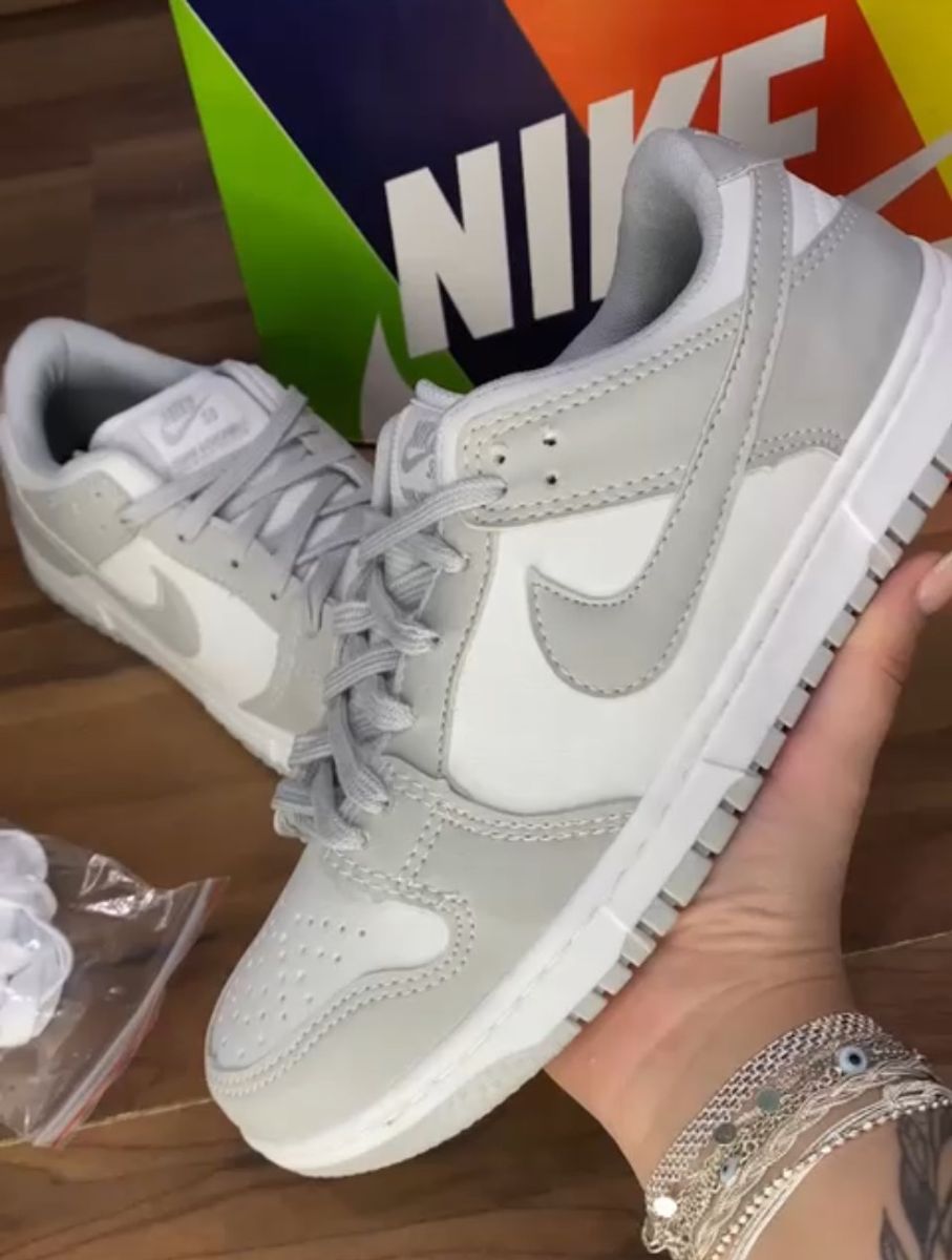 Tênis Nike Dunk Low Sb Cinza Tênis Feminino Nike Usado enjoei