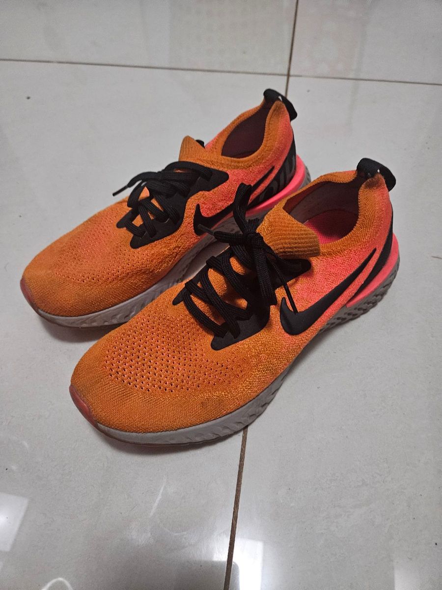 Tenis Nike Epic React Laranja 39/40 Nike Usado 110566831 enjoei
