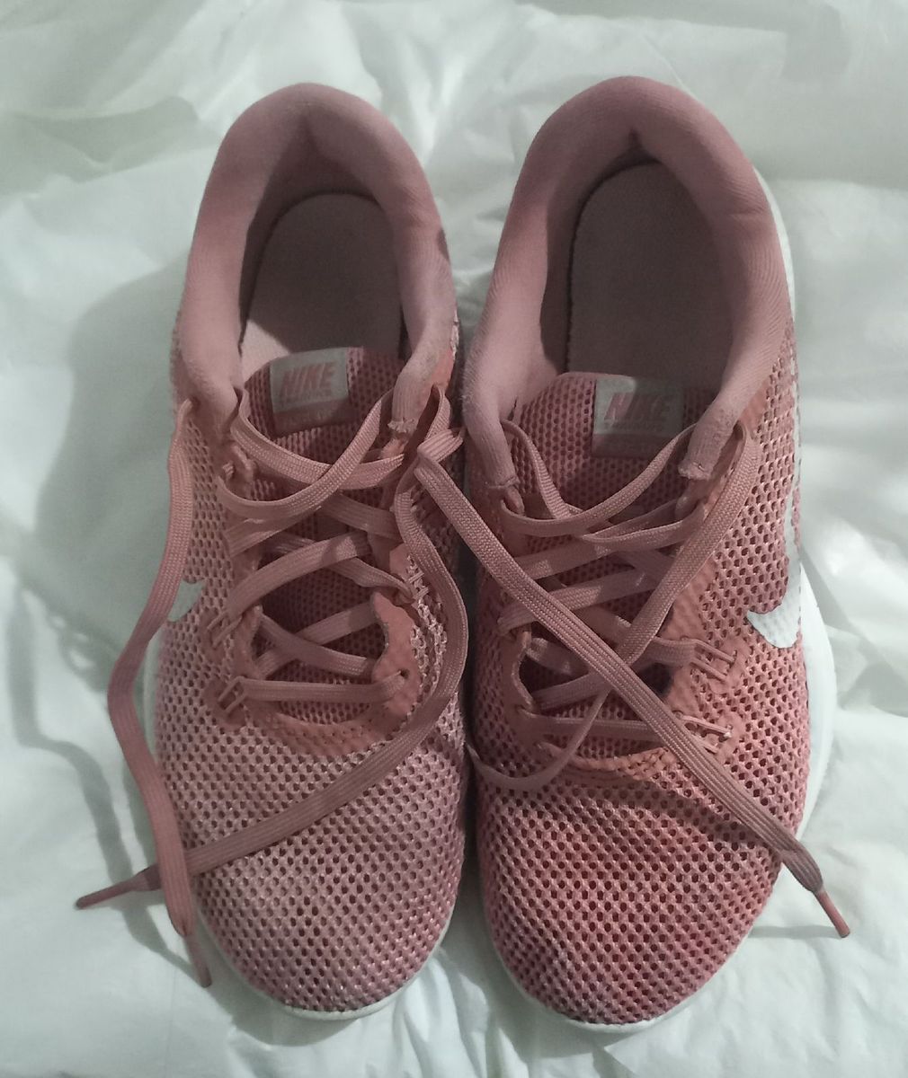 Tênis Nike Flex Trainer Feminino Rosa e Branco Tênis Feminino