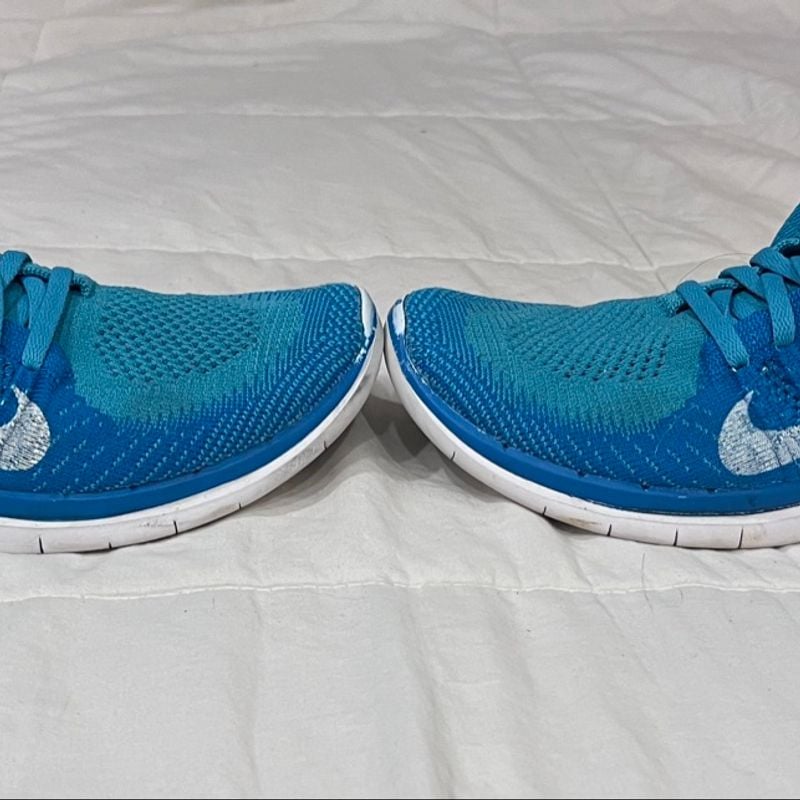 Nike free shop flyknit azul