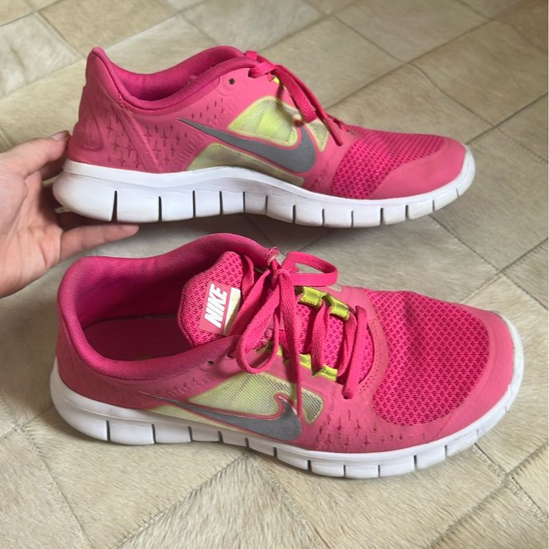 Tenis Nike Free Run 3 Tamanho 36 Rosa Tenis Feminino Nike Usado 98450232 enjoei