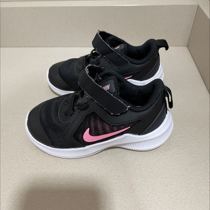 Nike infantil preto e fashion rosa