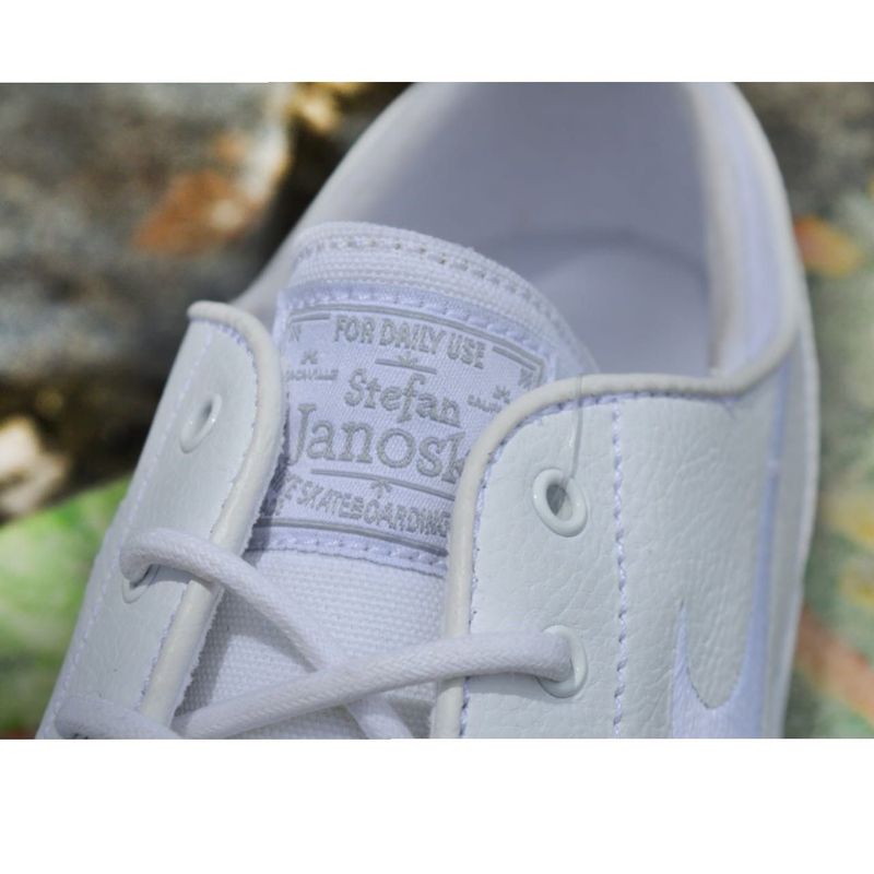 Janoski clearance branco couro