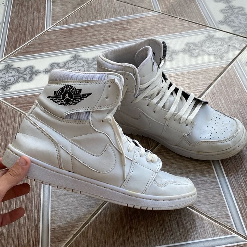 Tênis Nike Cano Tenis Alto Branco Masculino Tênis Nike Jordan