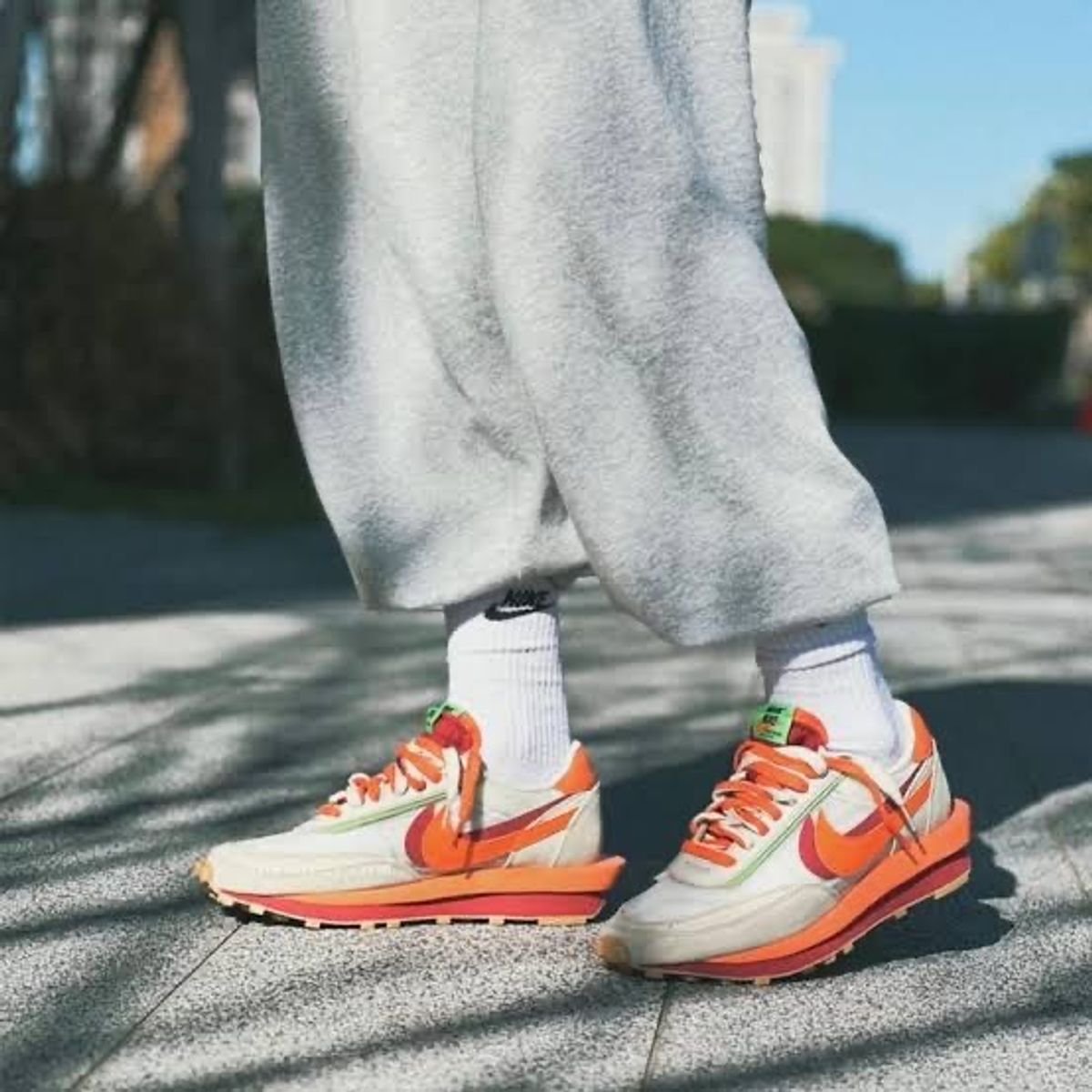 Tenis Nike Ld Waffle Sacai Clot Kiss Of Death Net Orange | Nike