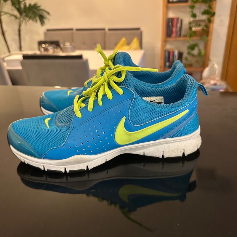 Nike azul best sale e verde