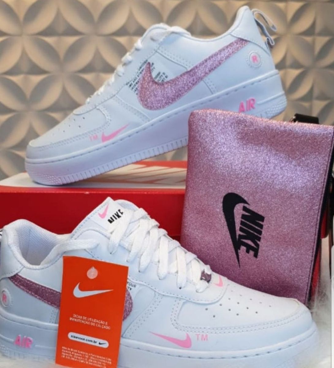 tenis nike feminino preto com glitter