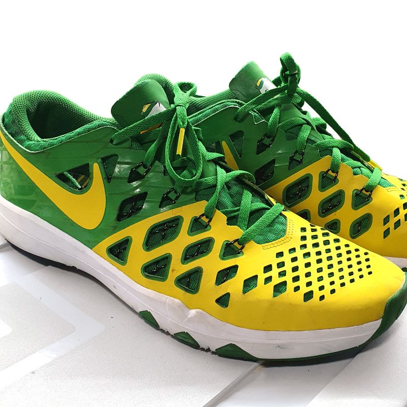 Tenis nike shop verde e amarelo