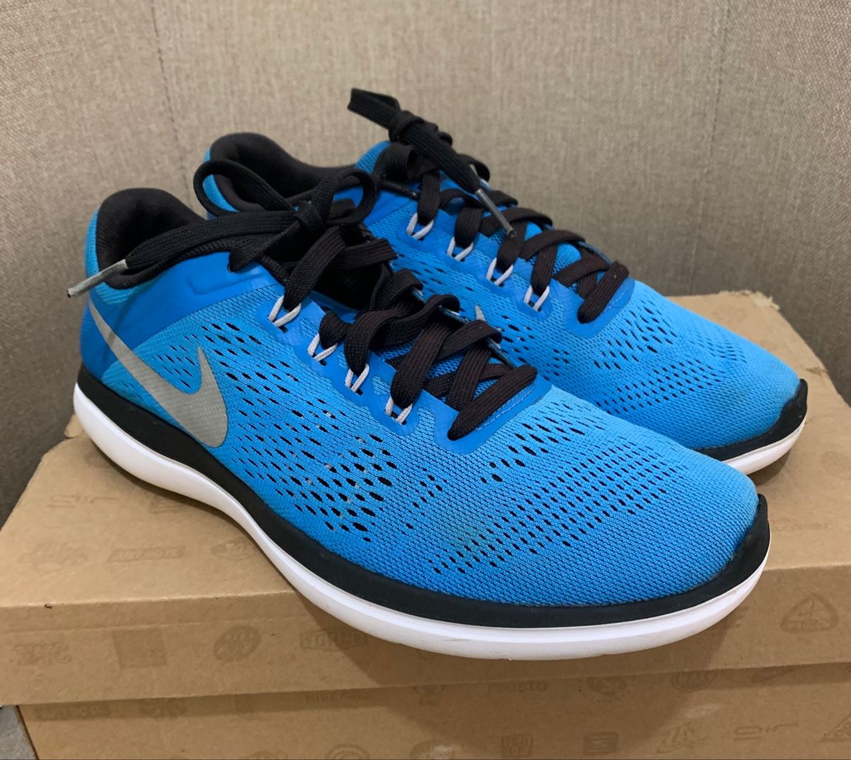 T nis Nike Original Azul Fitsole Flex Run Unissex T nis