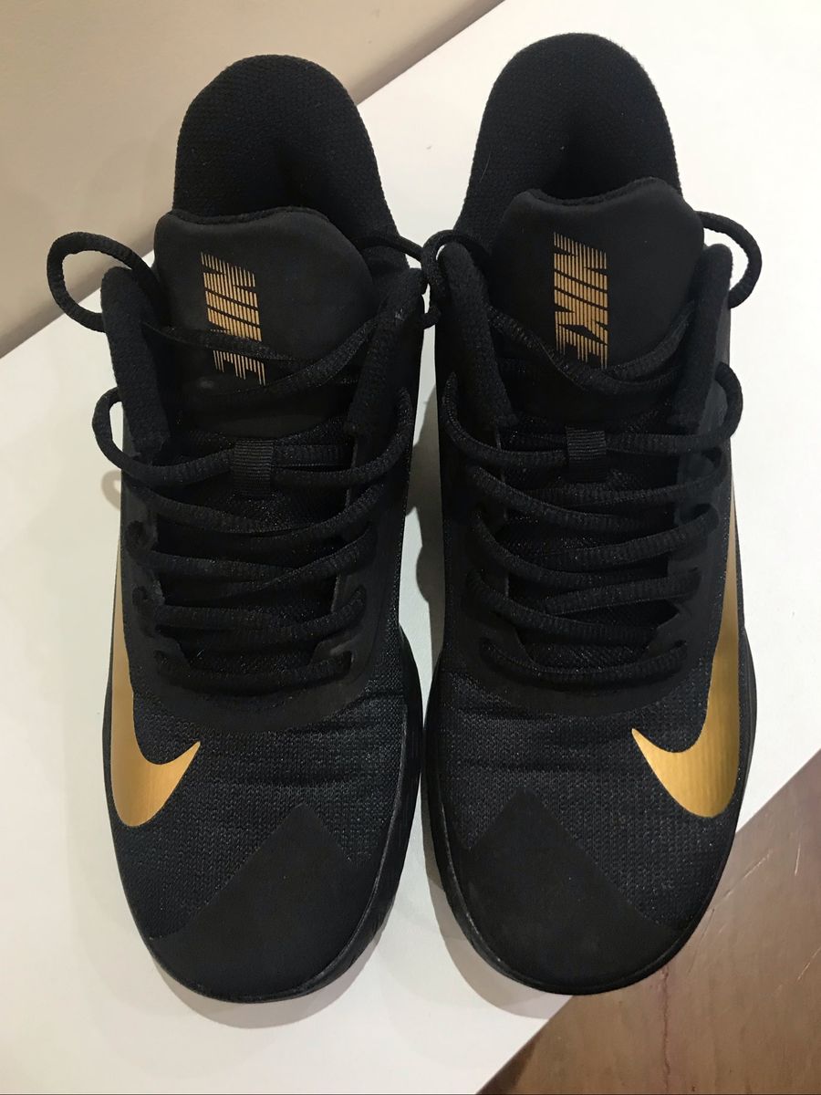 T Nis Nike Precision Iv Original Na Caixa Preto E Dourado T Nis Feminino Nike Precision Iv