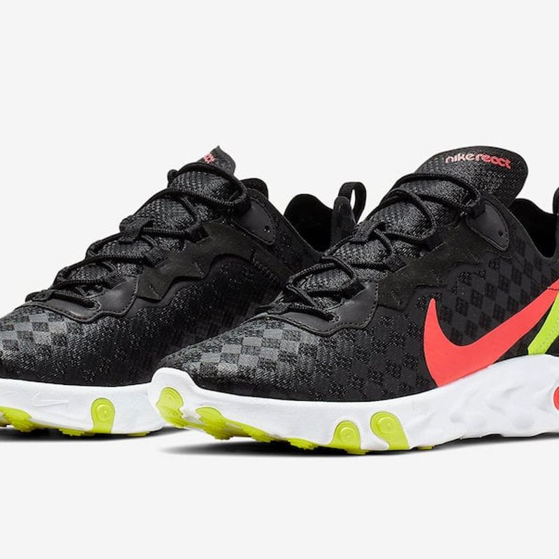 Nike react cheap element 55 preto