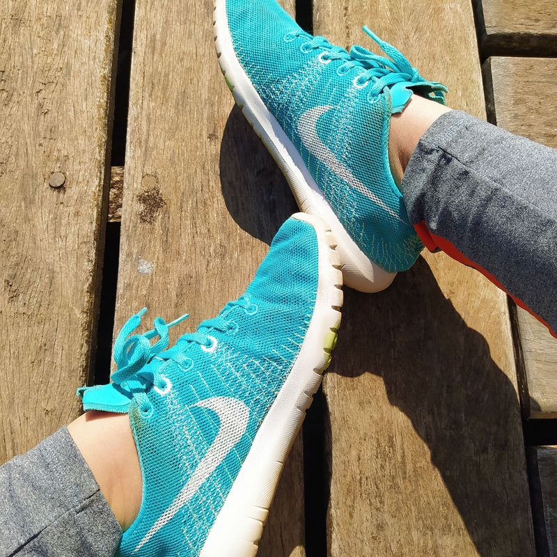 Nike roshe cheap run flyknit verdes