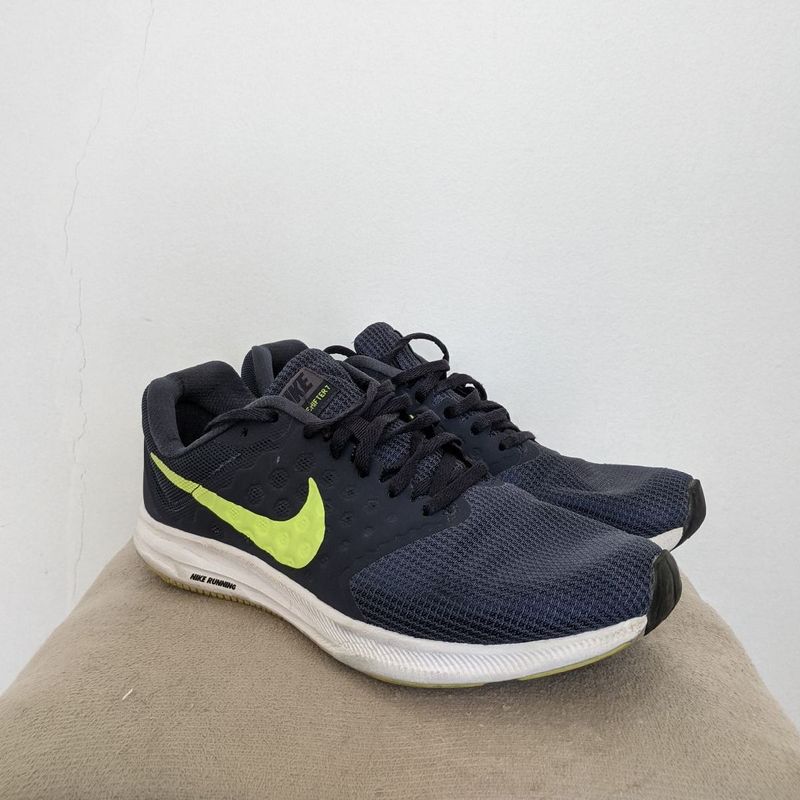 Tenis Nike Downshifter 7 Masculino Azul e Verde Nike Usado 104015715 enjoei