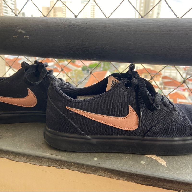 Tênis nike sb hot sale check preto feminino