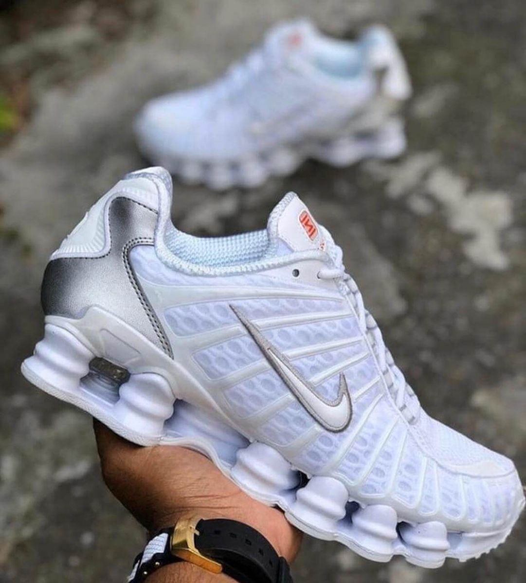 Tênis Nike Shox 12 Molas Branco - 34 Ao 43. | Tênis Feminino Nike Nunca ...
