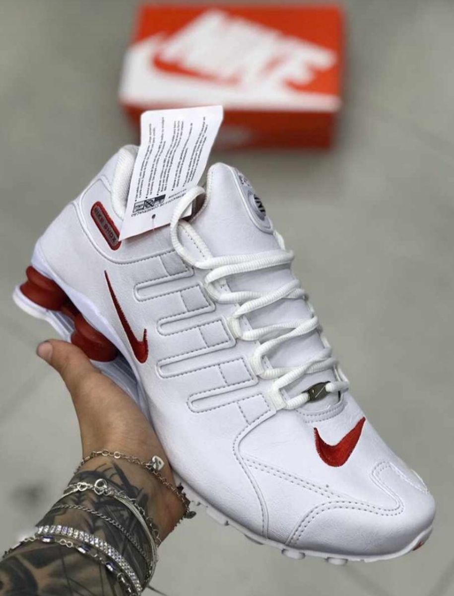 nike 4 molas vermelho e preto