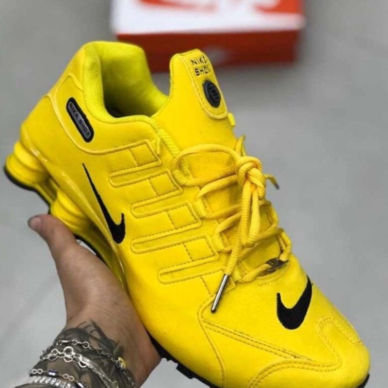 Nike shox hot sale amarelo