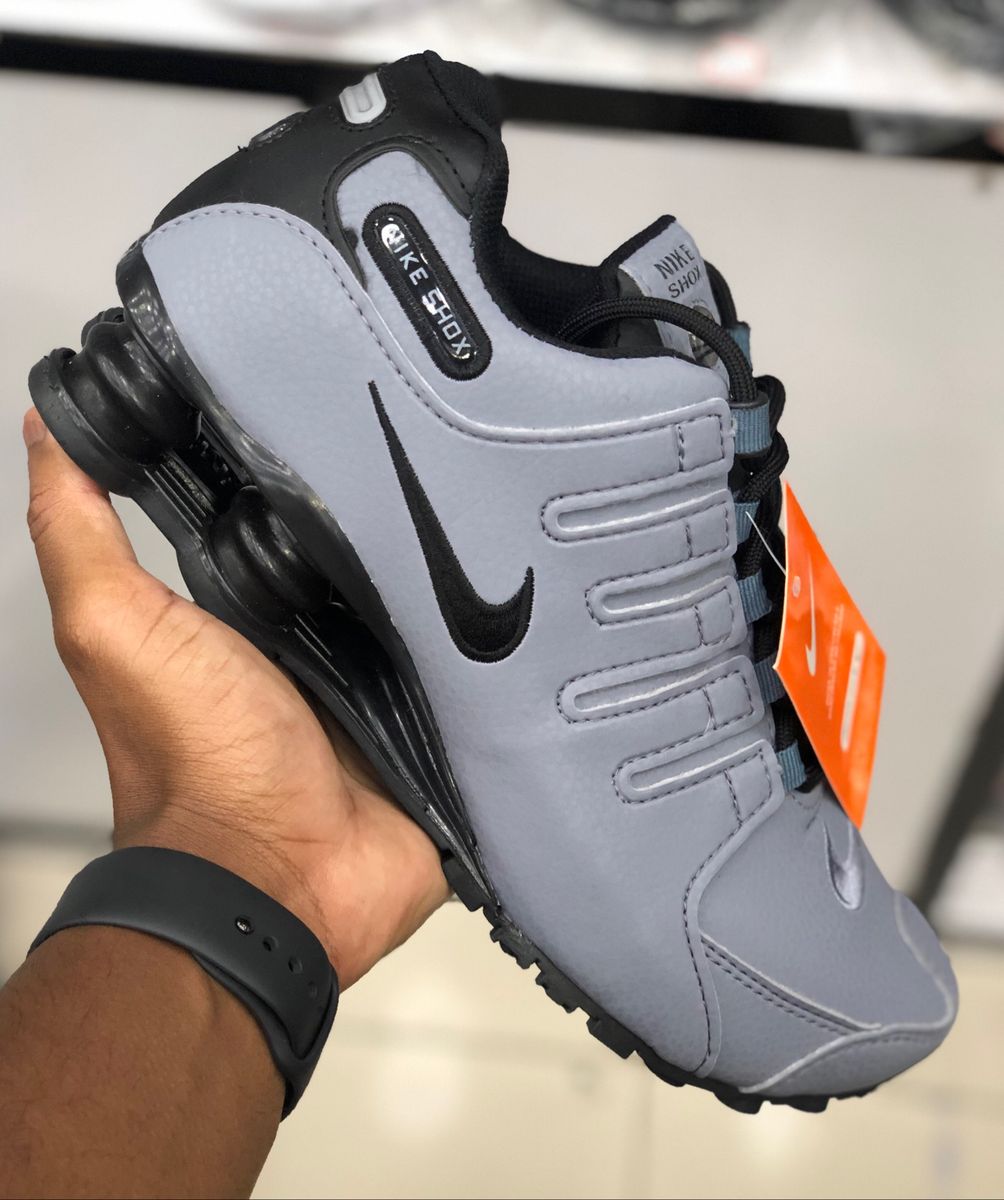 nike 4 molas cinza
