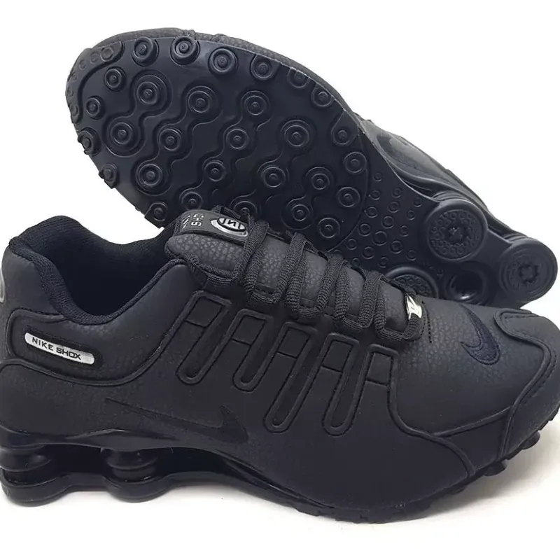 Tenis nike shox preto sales masculino