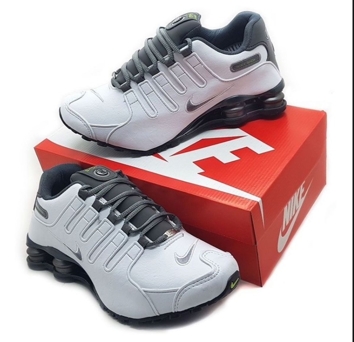 nike shox nz blanc