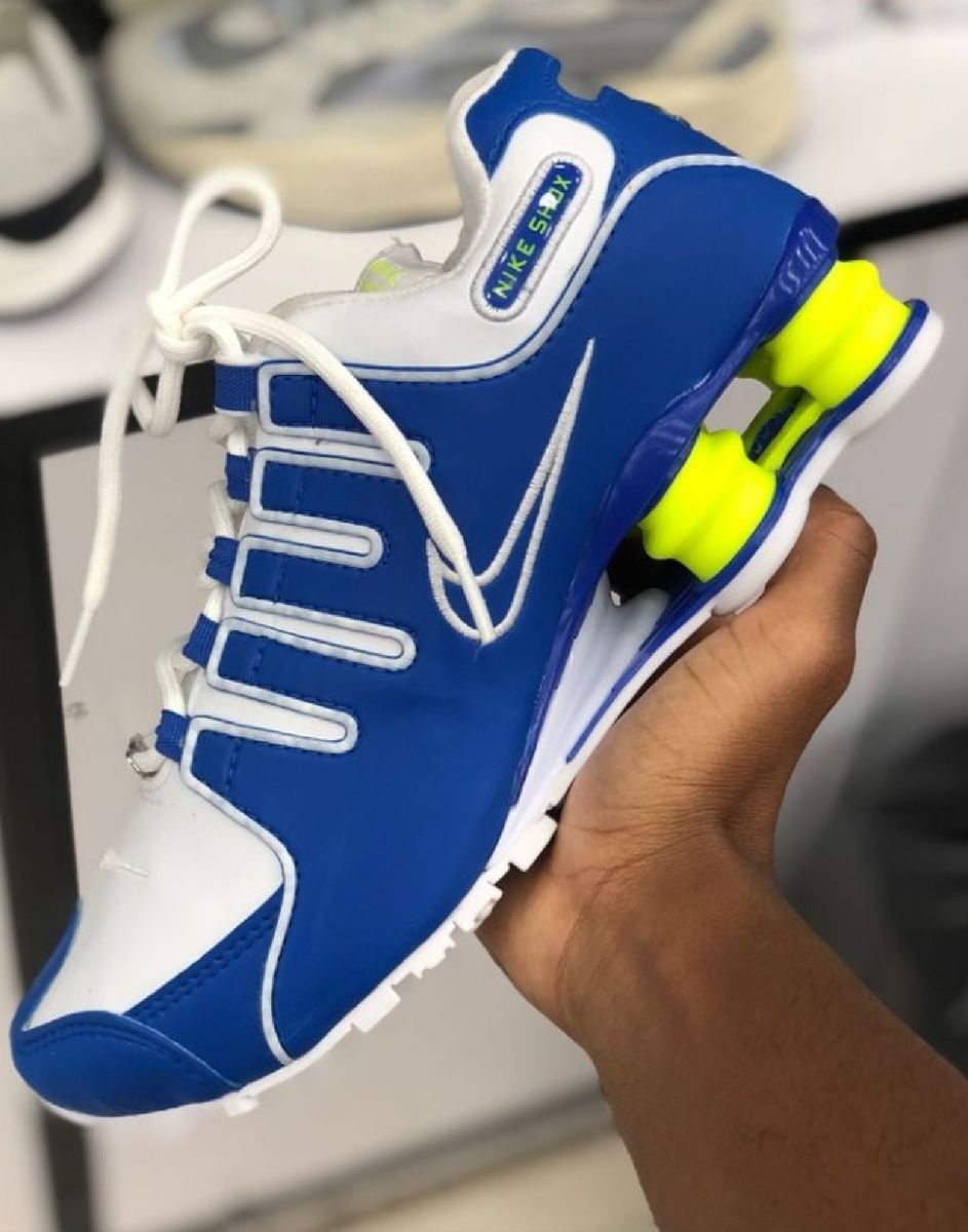 nike shox nz branco e verde