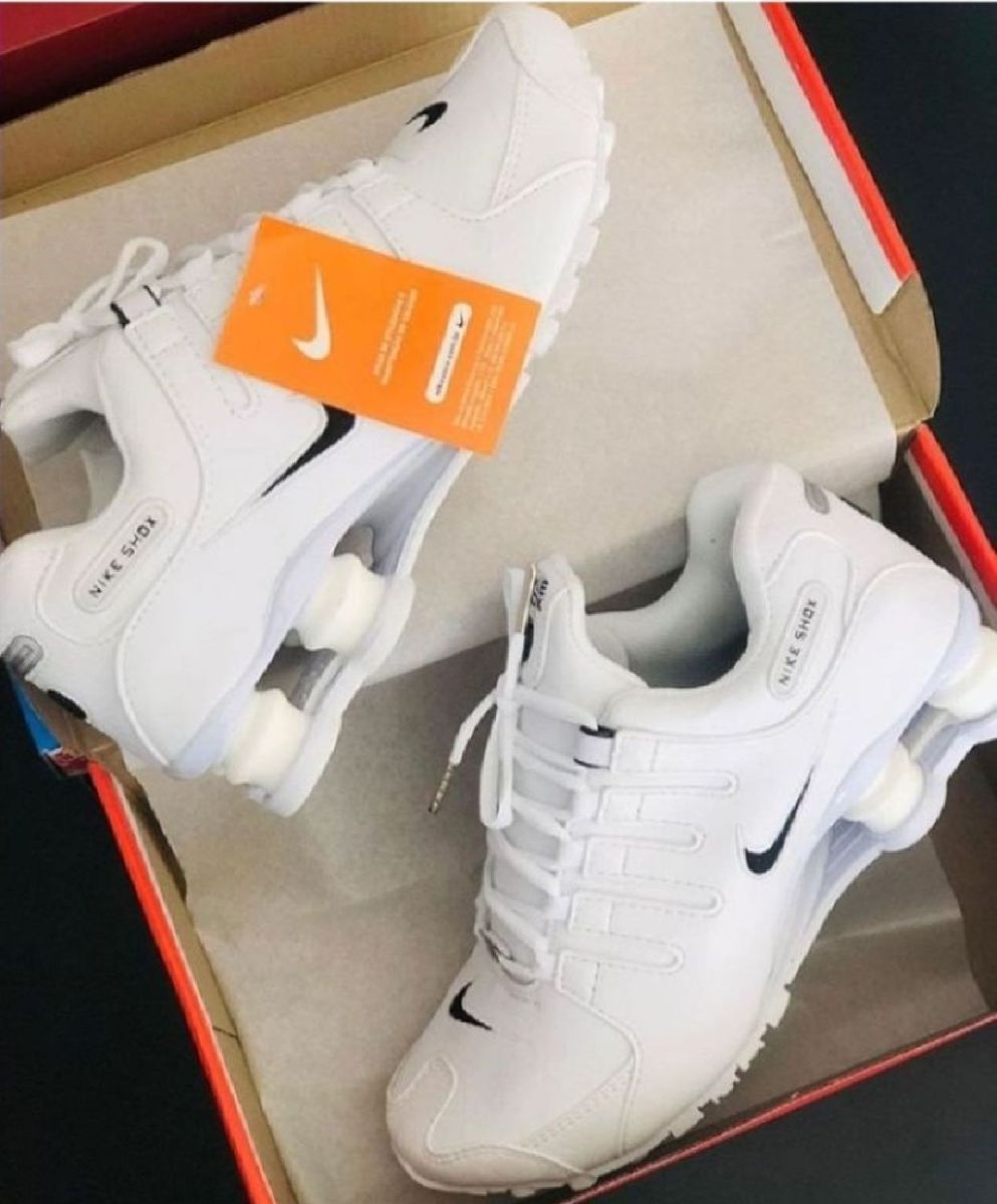 nike shocks branco