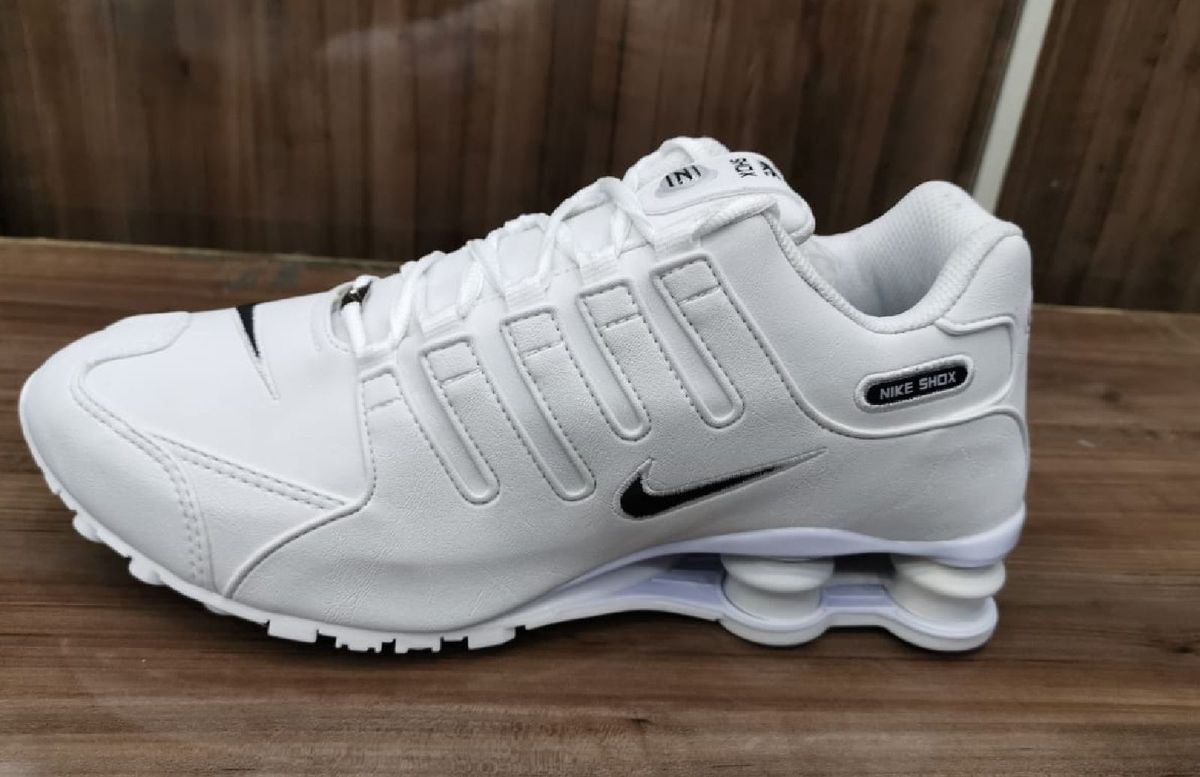 nike shox nz branco e azul